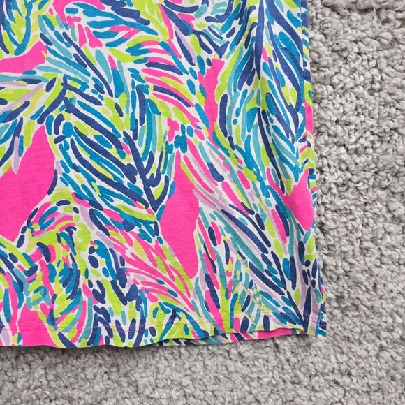 Lilly Pulitzer Rossmore Shift Dress S Pink Blue Print Mini Resort Travel Ready - Picture 3 of 12
